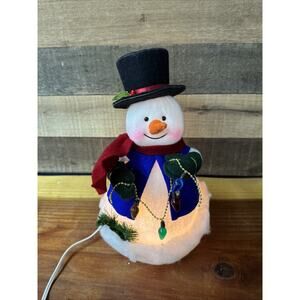 Trendmasters Christmas Snowman Light-Up Table Top Figurine 12”